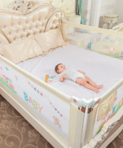 Thanh chắn giường, rào giường cho bé BabyQiner Bộ 3 (2 thanh 2m x 1 thanh 1m8)