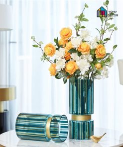 BÌNH HOA TAFFETA - BLUE (28cm)