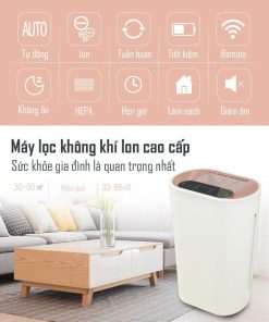 Máy Lọc Kháng Khuẩn - Lọc Không Khí Lưới HEPA Than Hoạt tính