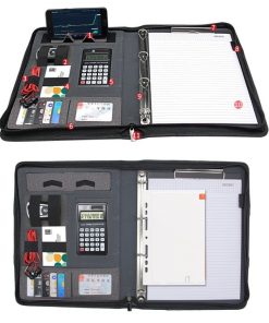 Stand-wiseorg 3 – Giỏ Đựng Hồ Sơ Có Quai Tích Hợp Sạc Dự Phòng 10000 mAh (Xám)