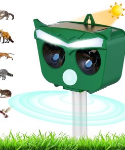 Máy Đuổi Động Vật, Ngậm Giấm Và Chim SOLARPOWERED ULTRASONIC 6 Chế Độ (đạt Chuẩn CE,FCC,ROHS,PSE..)