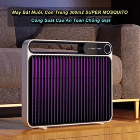 Máy Bắt Muỗi, Côn Trùng 300m2 Công Suất Cao An Toàn Chống Giật SUPER MOSQUITO