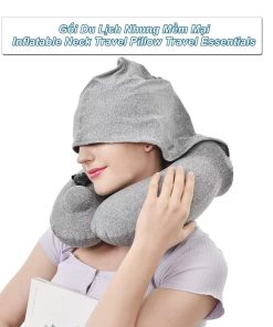Gối Kê Ngủ Kèm Mũ Du Lịch Xếp Bỏ Túi Turn On Journey